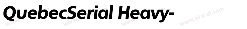 QuebecSerial Heavy字体转换
